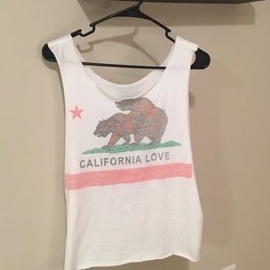 California Love Cutoff Muscle Tee Urban Outfitters